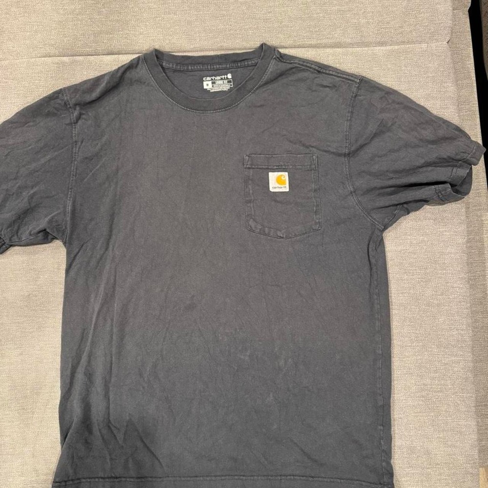 Carhartt loose fit gray pocket tee